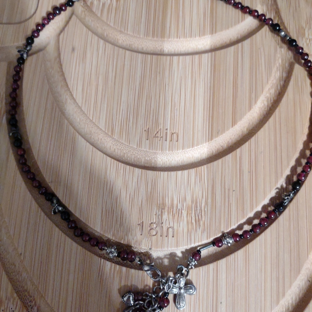 18 inch Garnet necklace